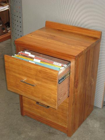 recycled rimu desks/filing cabs