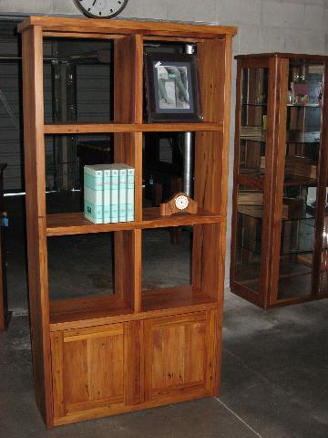 recycled rimu display cabinets