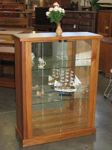 recycled rimu display cabinets