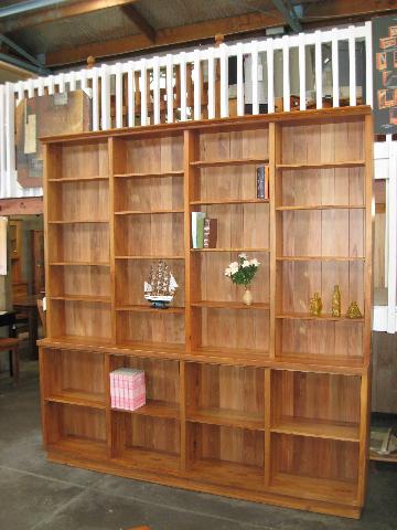 recycled rimu display cabinets