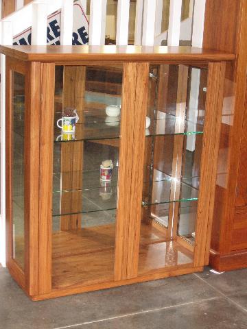 recycled rimu display cabinets