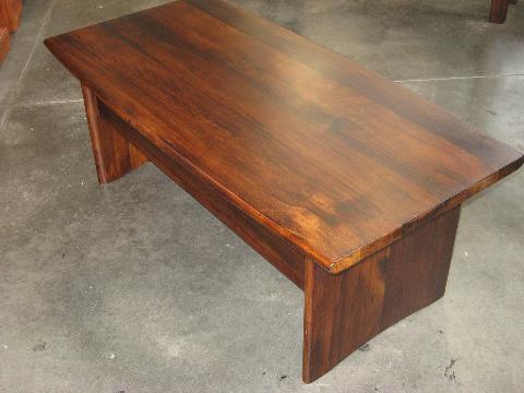 recycled rimu coffee tables