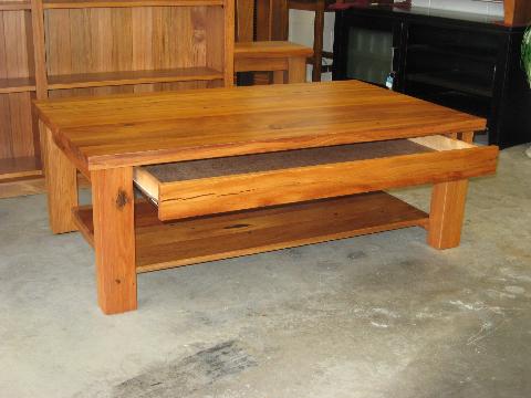 recycled rimu coffee tables
