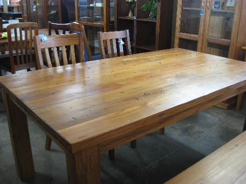 recycled rimu dining tables