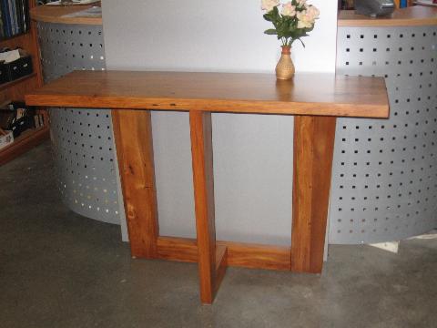 recycled rimu hall tables