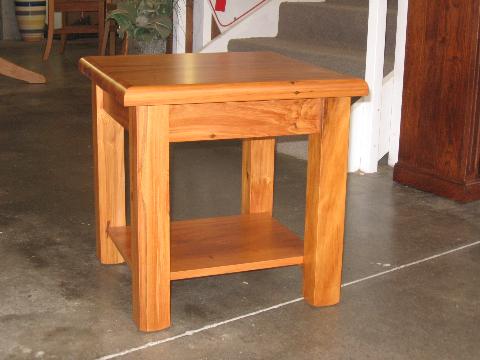 recycled rimu lamp tables