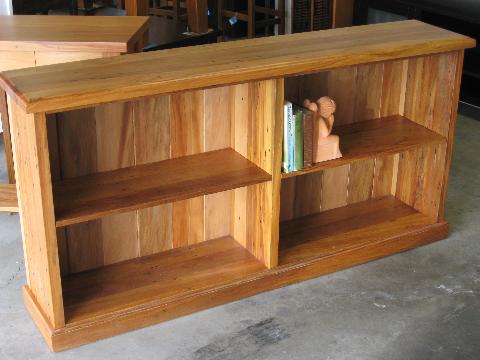 recycled rimu bookcases