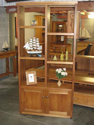 recycled rimu display cabinets
