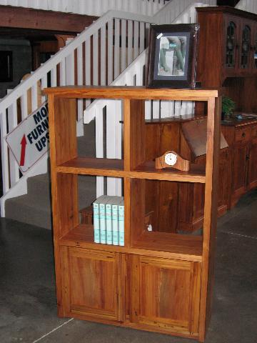 recycled rimu display cabinets