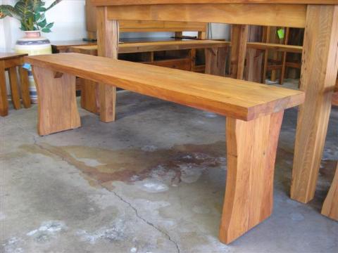 recycled rimu barstools, bench seats